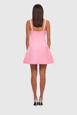Leo Lin Jacinta Mini Dress Bubblegum Size 8 for rent on The Volte - image 4