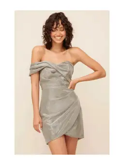 Sheike Cosmic Dress Silver Size 8 for rent on The Volte - image 1
