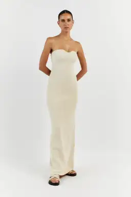 Dissh Veronica Bandeau Maxi Dress Butter Size M / AU 10 for rent on The Volte - image 4