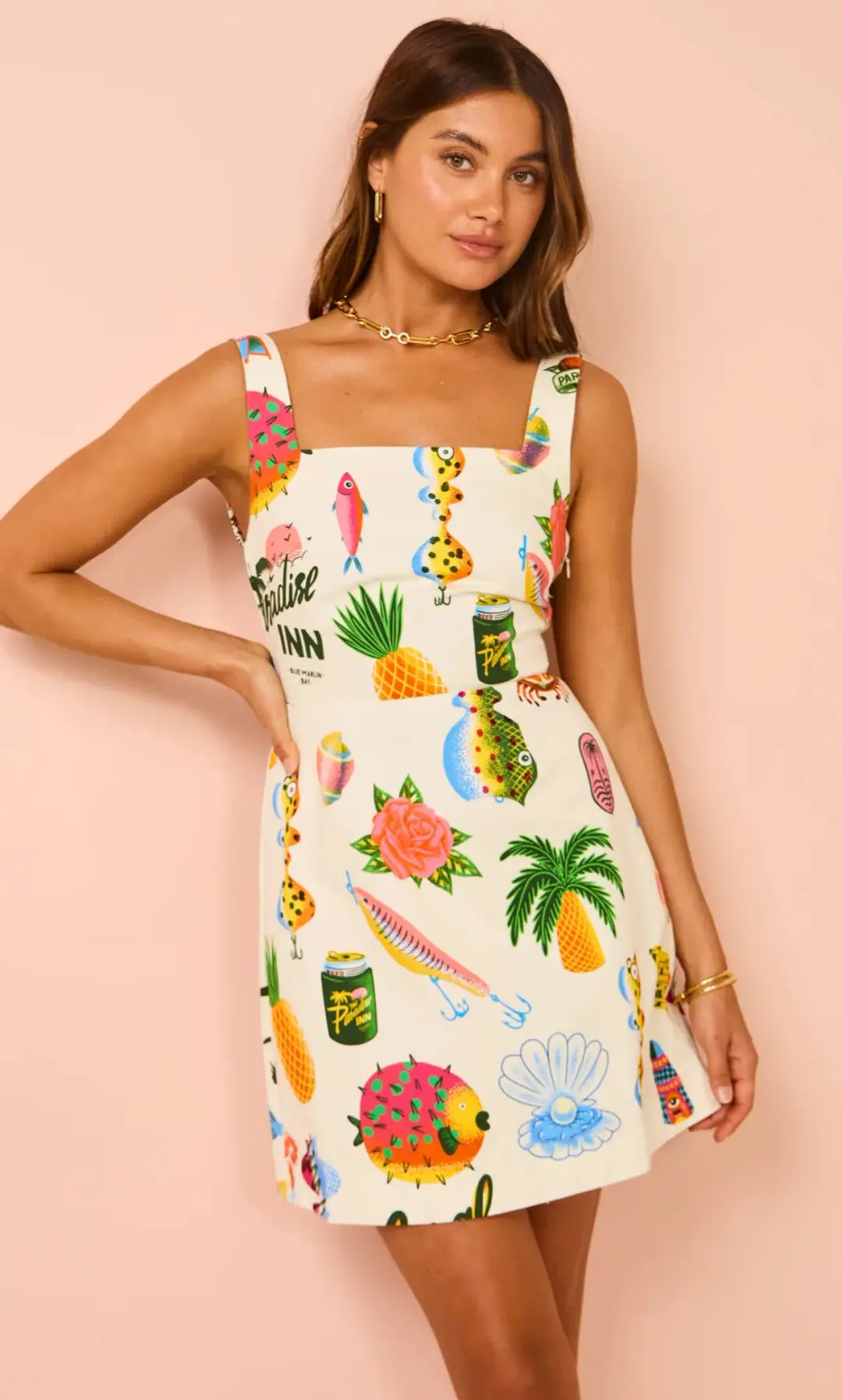 Alemais Samaki Mini Dress Multi Size 12 for rent on The Volte - main image