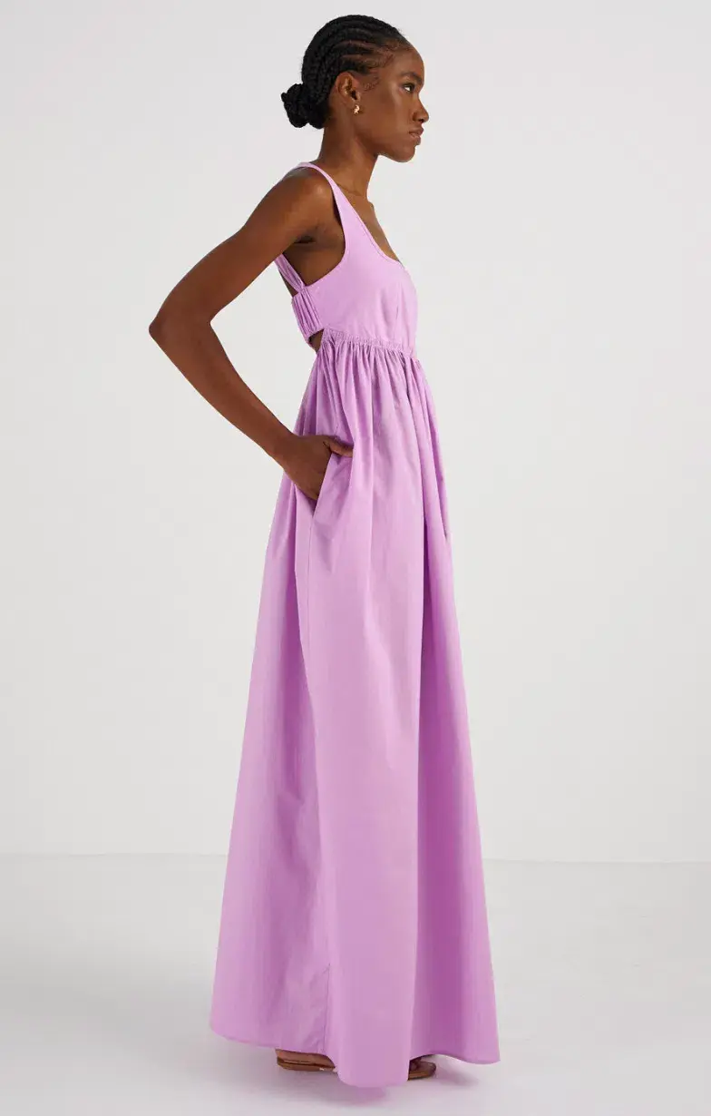 Oroton Cotton Sundress Purple Size 10 for rent on The Volte - main image