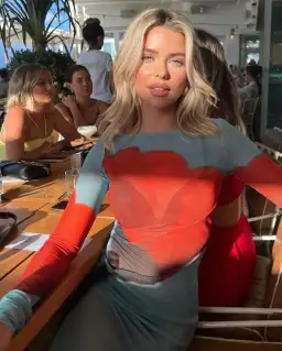 Rat & Boa Santino Mesh Dress Floral Size 10 for rent on The Volte - image 4