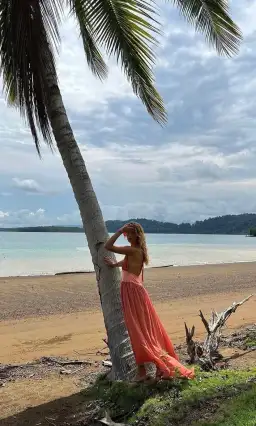 Arcina Ori Serena Dress Coral Size S / AU 8 for rent on The Volte - image 6