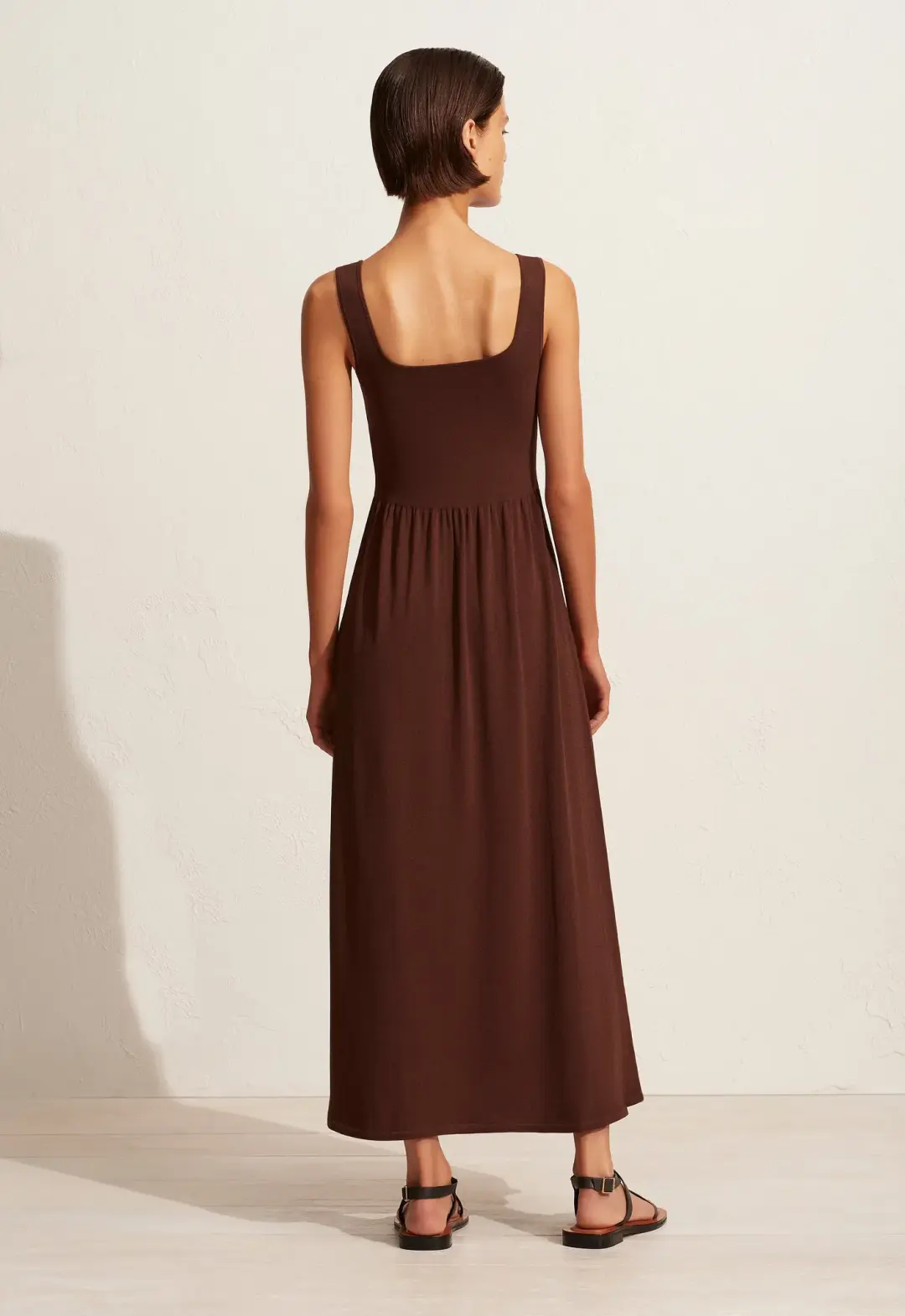 Matteau Classic Knit Dress Brown Size 3 / AU 10 for rent on The Volte - main image