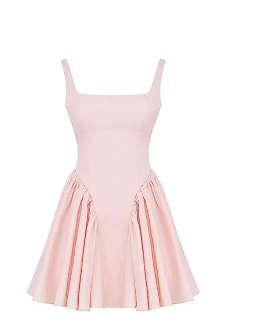 House of CB Florianne Bow Mini Dress in Soft Peach Size XS / AU 6 - Image 3