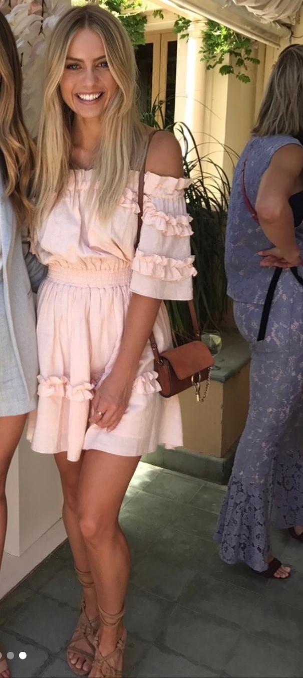 Steele Nude Soleil Dress Size 8 for rent on The Volte - main image