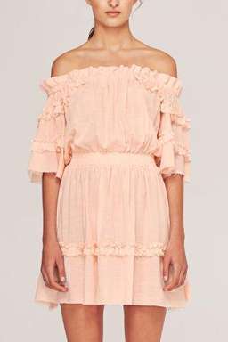 Steele Nude Soleil Dress Size 8 for rent on The Volte - image 1