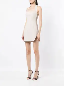 Rachel Gilbert Blaise Mini Dress Stone Size 4/AU 14 for rent on The Volte - image 2