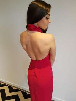 Shona Joy Monique Funnel Gown Red Size 10 for rent on The Volte - image 3