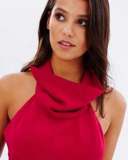 Shona Joy Monique Funnel Gown Red Size 10 for rent on The Volte - image 4