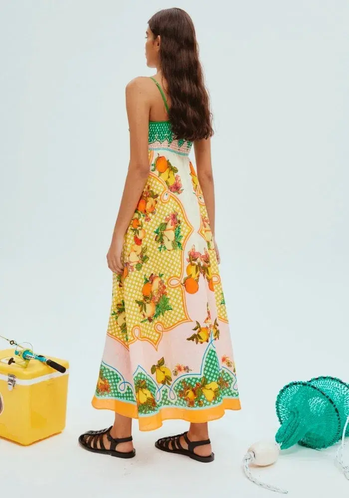 Alemais Lemonis Sundress Multi Print Size 12 for rent on The Volte - main image