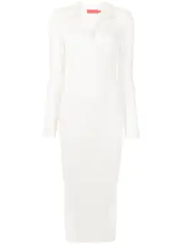 Manning Cartell Ribbed Knit Polo Dress Ecru White Size XS / AU 6 for rent on The Volte - image 4