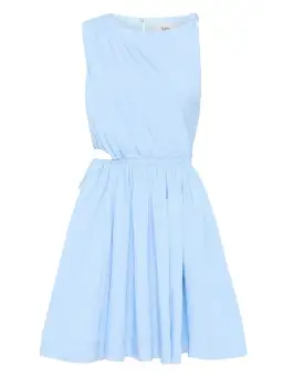 Aje Abbey Twisted Mini Dress in Light Sky Blue Size AU 8 for rent on The Volte - image 5