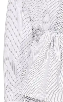 Acler Lincoln Style Dress Grey Striped Size AU 6 for rent on The Volte - image 2