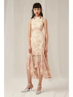 Keepsake No Air Lace Dress Pink Size AU 6 for rent on The Volte - image 1