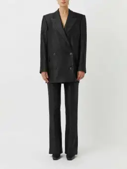 Camilla & Marc Nolana Double Breasted Jacket Black Size 8 for rent on The Volte - image 1
