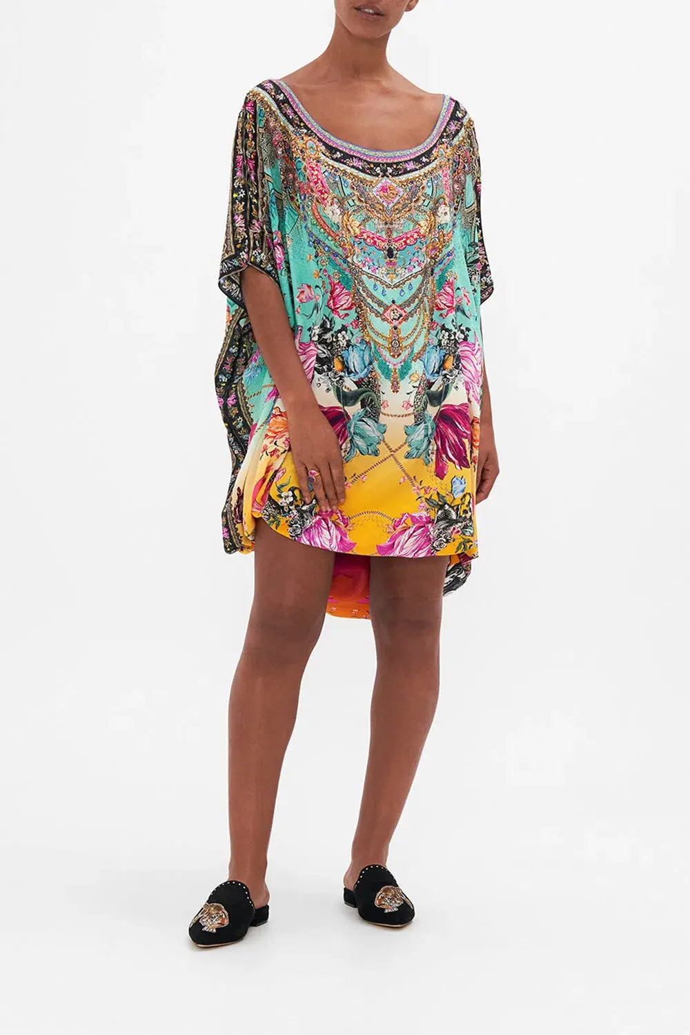Camilla Viper Room Kaftan Multi Print One Size for rent on The Volte - main image