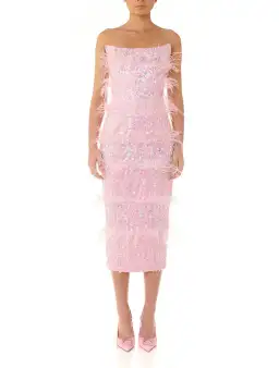 Eliya The Label Madelyn Midi Dress Pink Size S / AU 8 for rent on The Volte - image 2