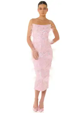 Eliya The Label Madelyn Midi Dress Pink Size S / AU 8 for rent on The Volte - image 1