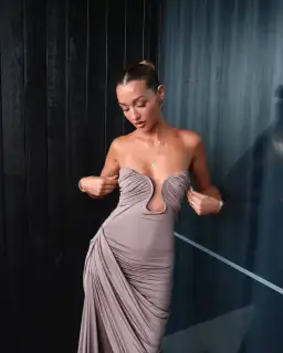 Paris Georgia Val Dress Concrete Size 6 for rent on The Volte - image 5