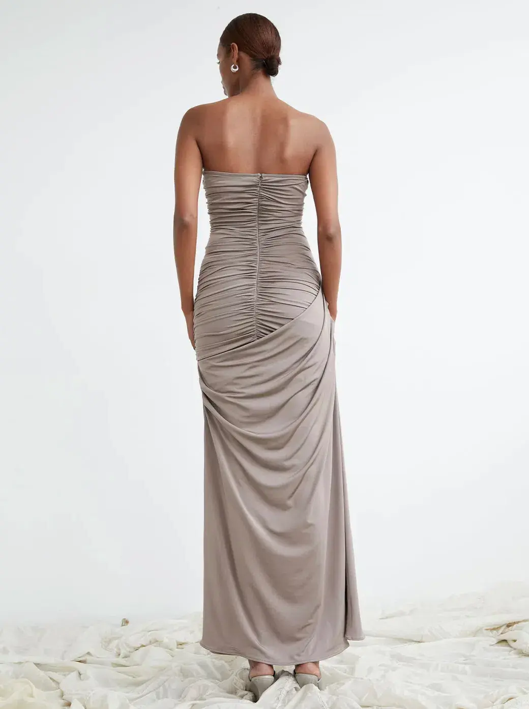 Paris Georgia Val Dress Concrete Size 8 for rent on The Volte - main image