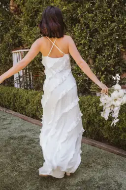 Show Me Your Mumu Romance Ruffle Dress Ivory Size XL (14 - 16) for rent on The Volte - image 2