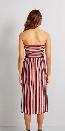 Kookai Puerto Rico Dress Red Stripe Size 8