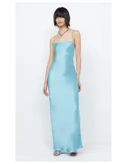 Bec & Bridge The Dreamer Tie Maxi Dress Sea Spray Size AU 6