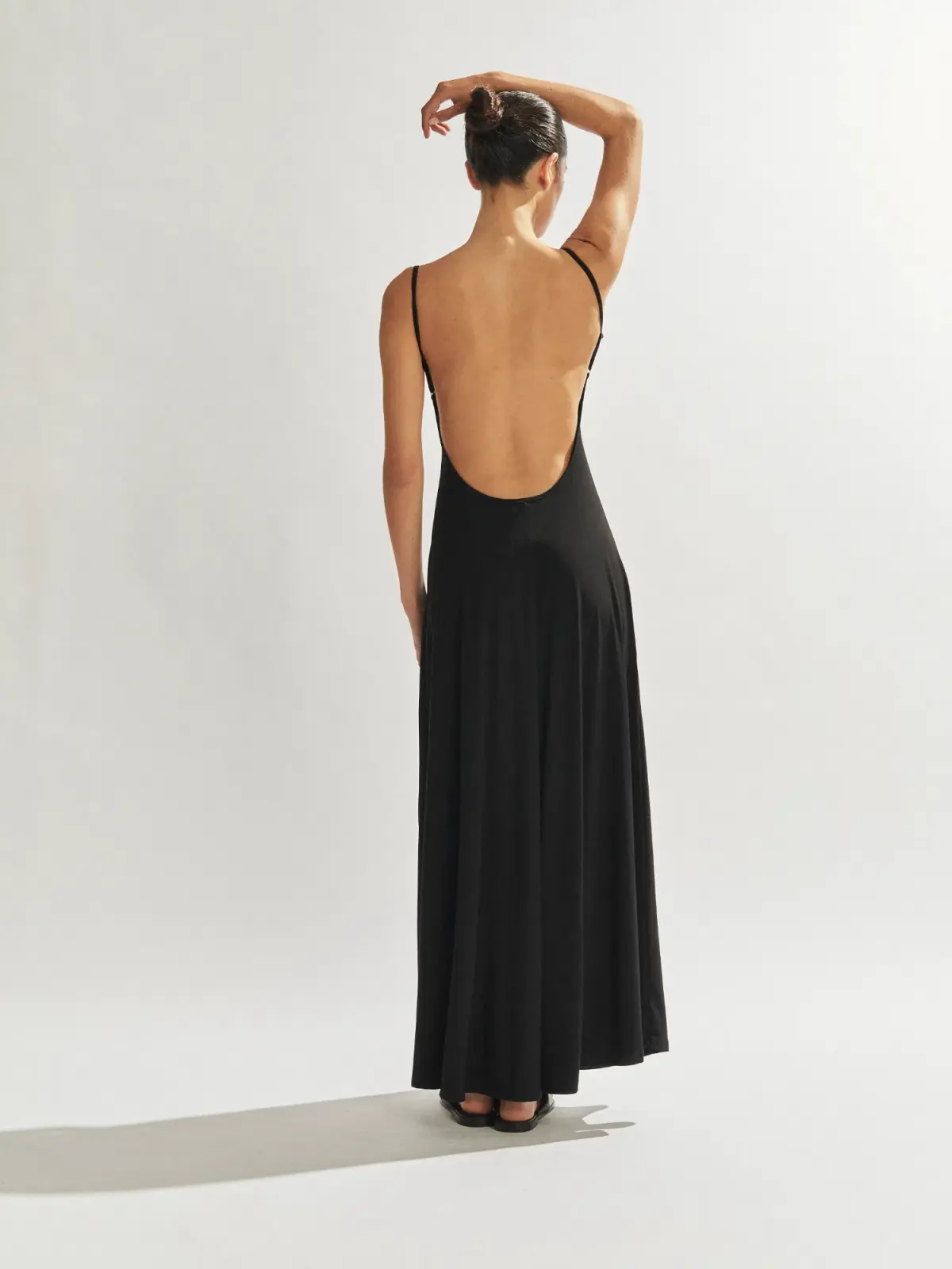 One Mile the Label Sammy Maxi Dress in Black Size AU 8 - Image 3