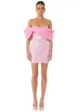 Eliya The Label Bianca Dress Pink Size M / AU 10