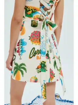 Alemais Samaki Mini Dress in Print Size AU 8 for rent on The Volte - image 2