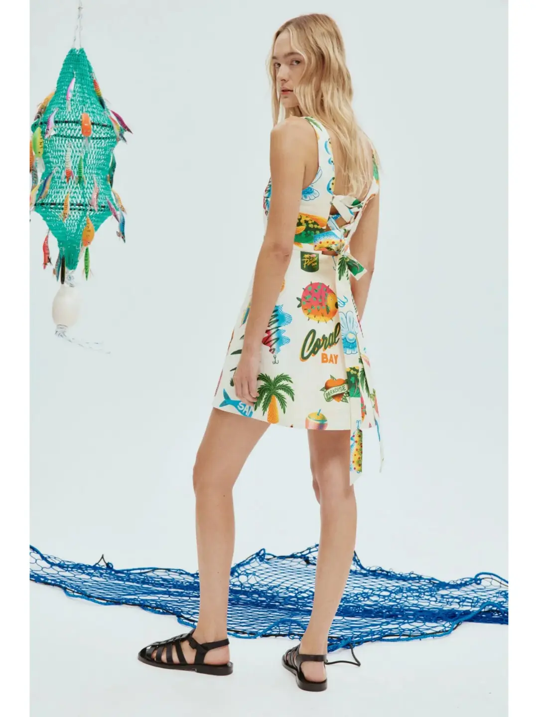 Alemais Samaki Mini Dress in Print Size AU 8 for rent on The Volte - main image