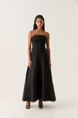 Aje Soundscape Maxi Dress in Black Size 6