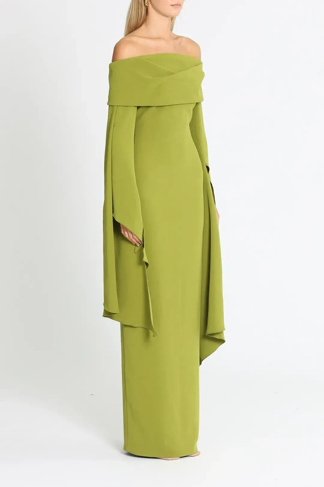 Solace London Arden Maxi Dress Green Size 6 for rent on The Volte - main image
