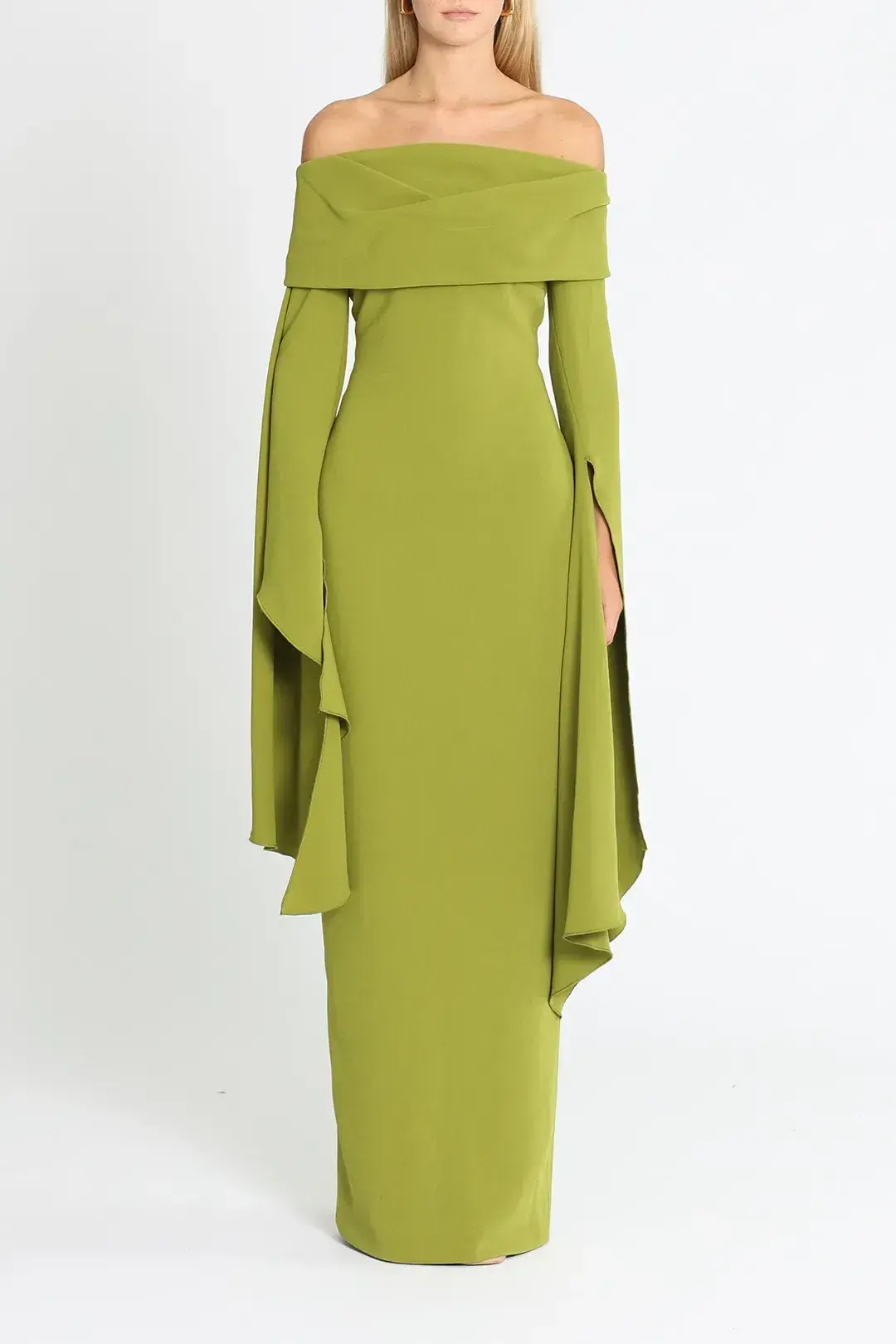 Solace London Arden Maxi Dress Green Size 6 for rent on The Volte - main image