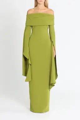 Solace London Arden Maxi Dress Green Size 6 for rent on The Volte - image 1