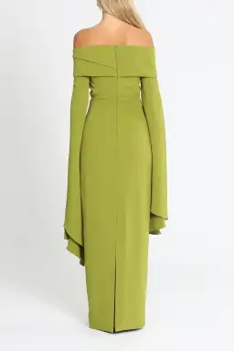 Solace London Arden Maxi Dress Green Size 6 for rent on The Volte - image 3
