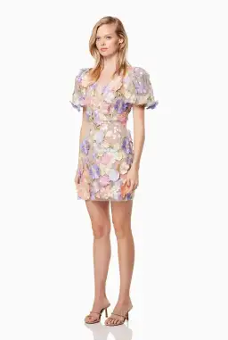 Elliatt Anthea 3D Lace Mini Dress Floral Size S / AU 8 for rent on The Volte - image 4