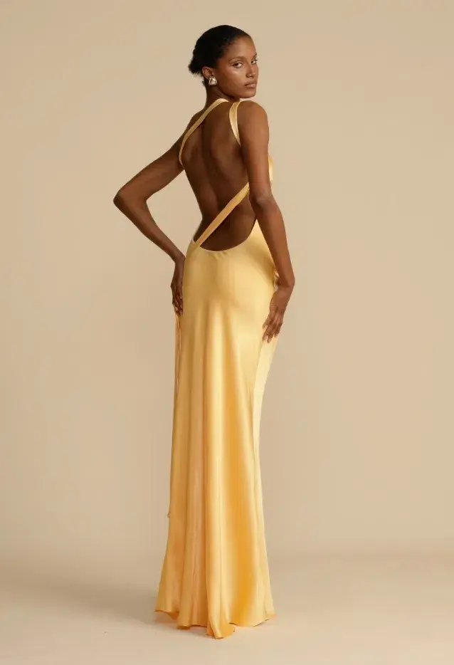 Arcina Ori Monique Dress Yellow Size XS/Au 6 for rent on The Volte - main image