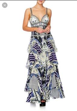 Camilla Tie The Knot Gathered Tiered Dress