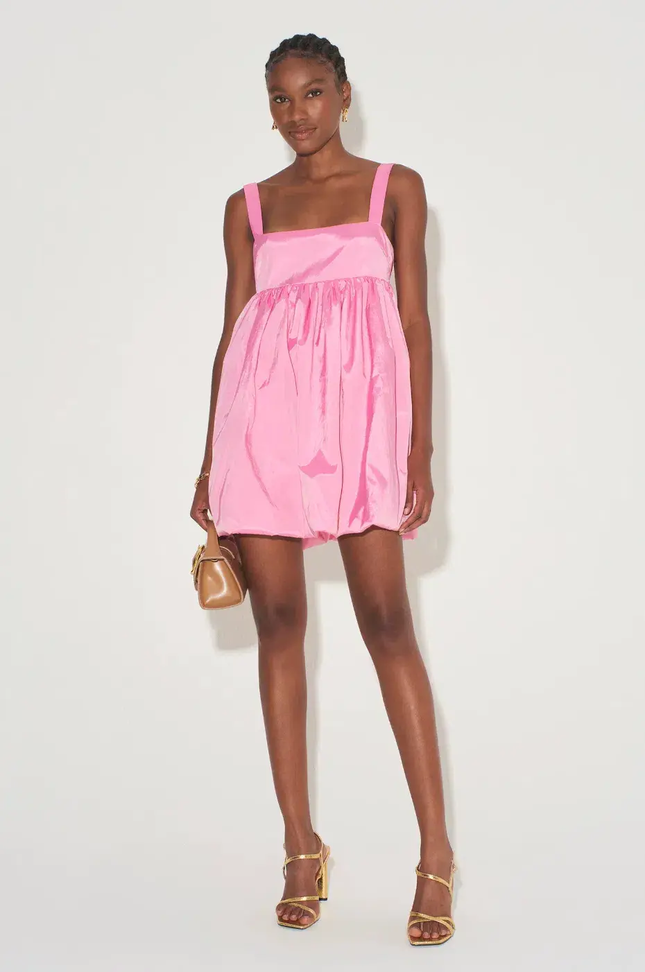 Hansen & Gretel Arlette Mini Dress Pink Size M/ AU 10 for rent on The Volte - main image