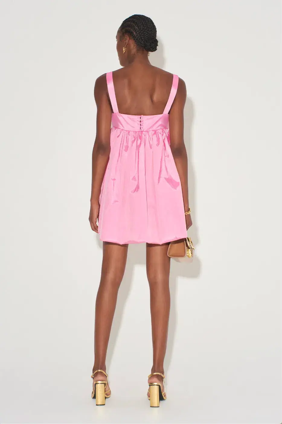 Hansen & Gretel Arlette Mini Dress Pink Size M/ AU 10 for rent on The Volte - main image