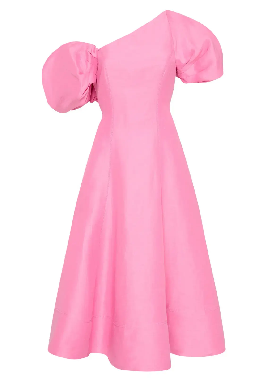 Aje Arista Tulip Sleeve Midi Dress Pink Size 12 for rent on The Volte - main image