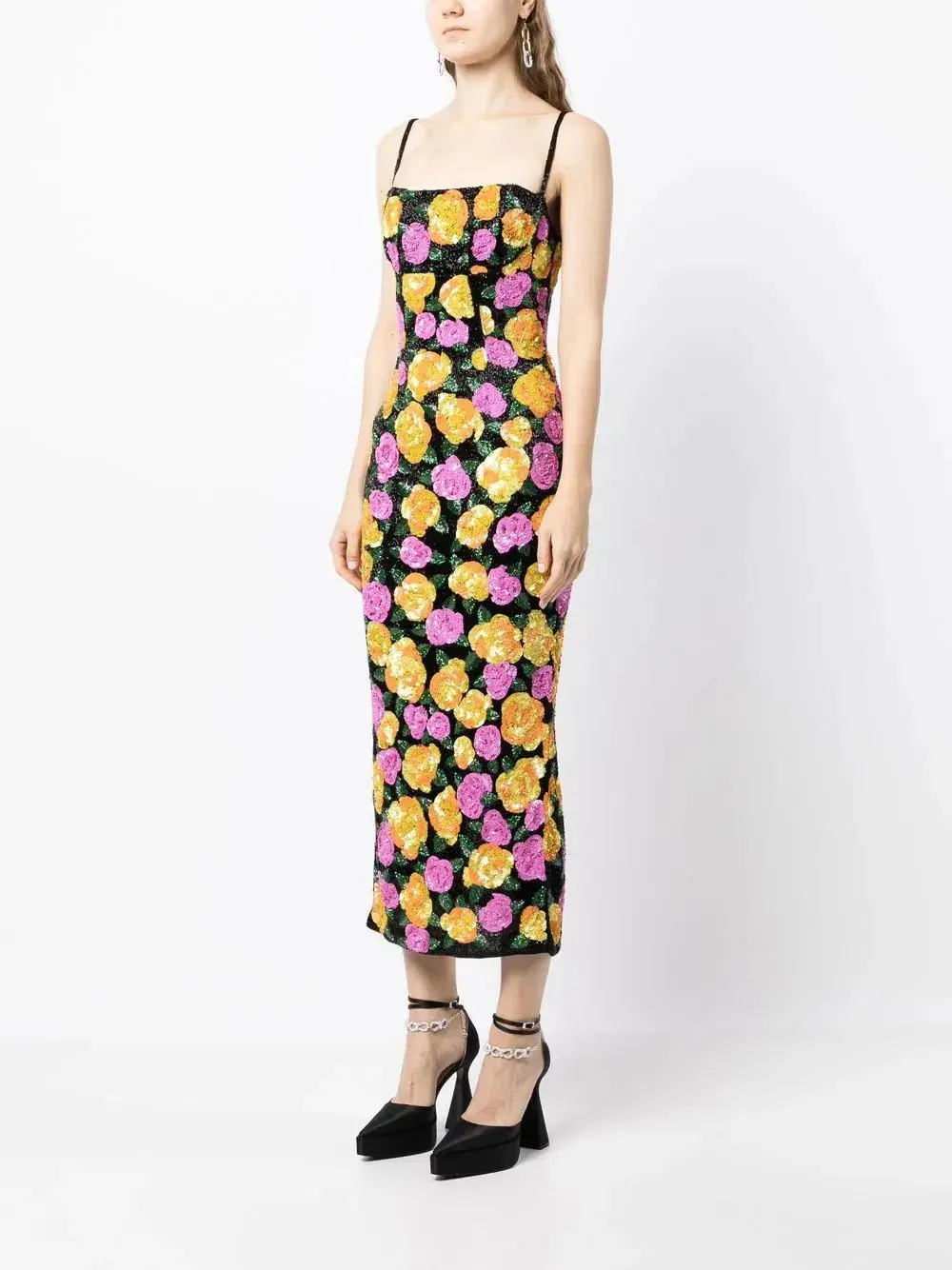 Rachel Gilbert Dallas Midi Dress Floral Size 1 / AU 8 for rent on The Volte - main image