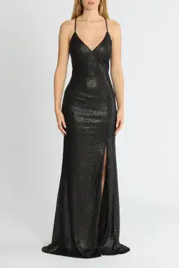Tania Olsen India Gown in Black Size 12 for rent on The Volte - image 1