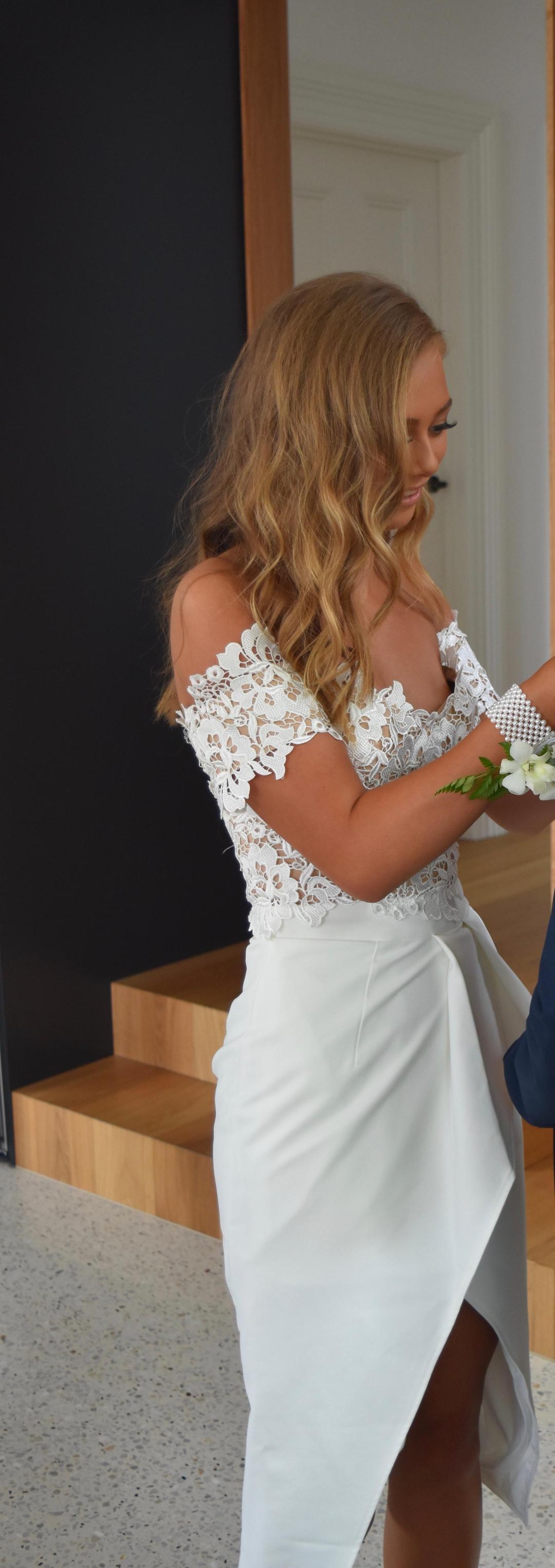 Elle Zeitoune Tango Dress White Size 6 for rent on The Volte - main image