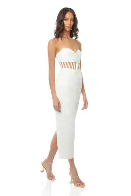 Eliya The Label Zariah Midi Dress White Size XS / AU 6 for rent on The Volte - image 1