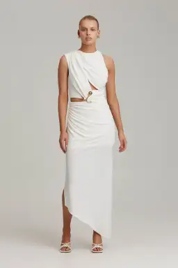 C/MEO Collective Entropy Dress White Size 8 for rent on The Volte - image 3