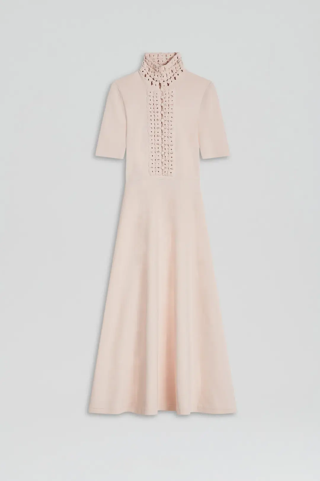 Scanlan Theodore Crepe Knit Daisy Soft Dress Blush Size L/AU 12 for rent on The Volte - main image