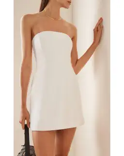 Sir the Label Esther Strapless Mini Dress Ivory Size 0/AU 6 for rent on The Volte - image 1